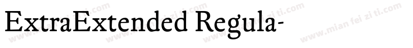ExtraExtended Regula字体转换